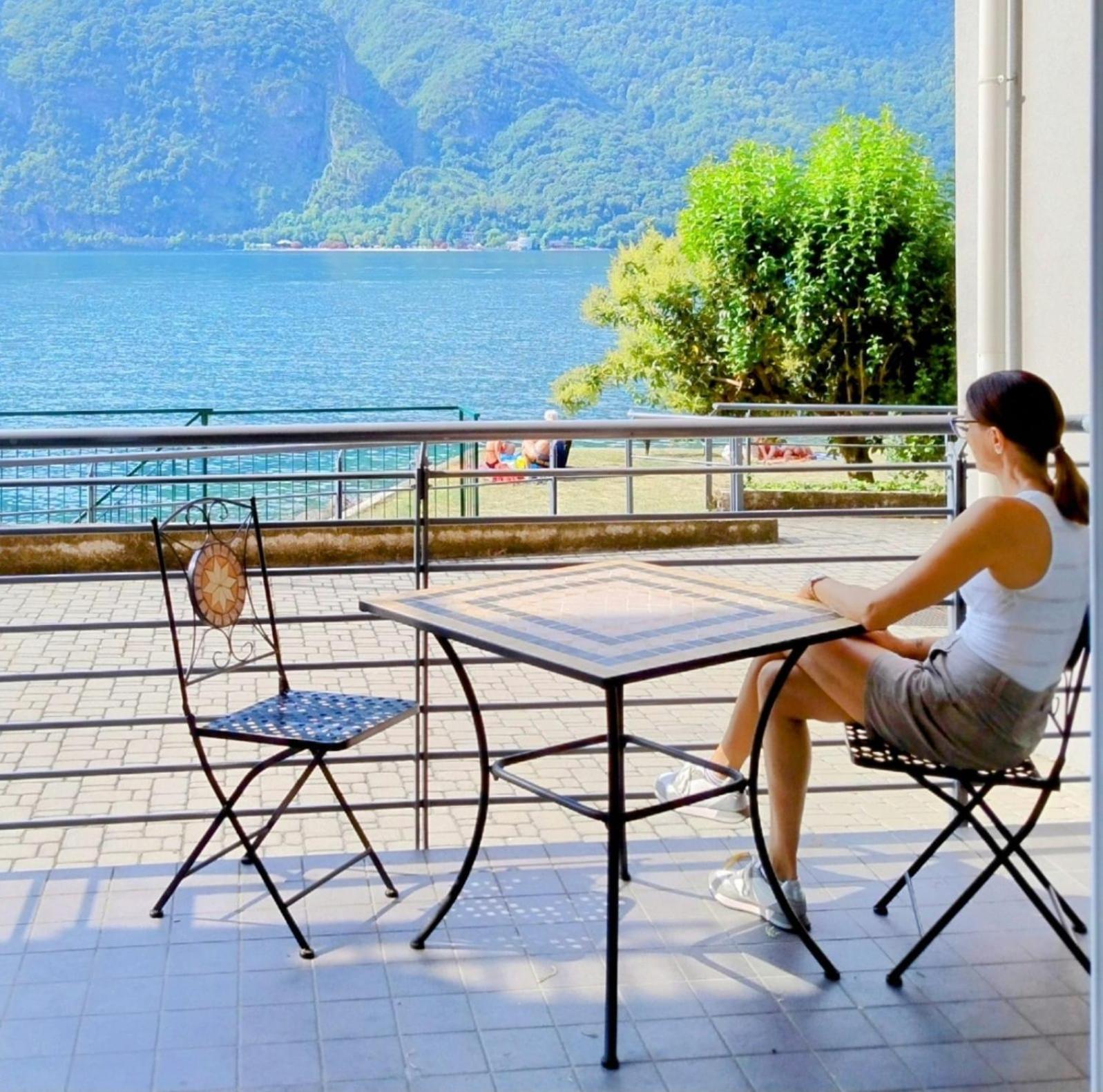 Lake Como Casa La Rosa Abbadia Lariana Exterior foto